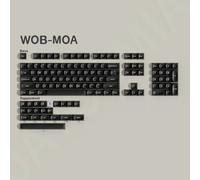 WOB MOA Profile PBT Keycaps Alice/7u Space Bars Layout Big Set Dye-Sub Key Caps For Mechanical Gaming Keyboard Wooting Hi75 WOB