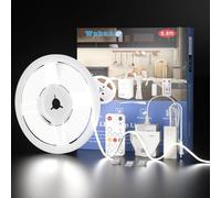 WOBANE COB LED Strip Light Dimmbale,3m 12V LED Kitchen Lighting,960 LEDs,1500 Lumens,Super Bright,Flexible Tape Lights for Mirror,Desk,Workbench,Vanity,DIY Lighting,CRI90+,White 6000K
