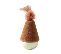 Wobble Cat Toy, Self-Righting roto toy Toy, Wooden Fabric Silent | Interactive Cat Toy That Bounces Back After Being Patted, Stimulating Kittens To And Play, Suitable For Indoor Settings