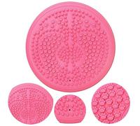 Wobble Cushion Balance Disc Stability Cushion Balance board Core Trainer for Posture, Fitness, and Rehabilitation Inflatable with Pump Ideal for Office, Gym, and Home (Pink Balance Wobble Cushion)