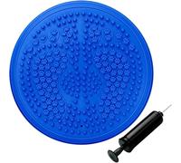 Wobble Cushion Balance Disc Stability Cushion Balance board Core Trainer for Posture, Fitness, and Rehabilitation Inflatable with Pump Ideal for Office, Gym, and Home (Blue Balance Wobble Cushion)