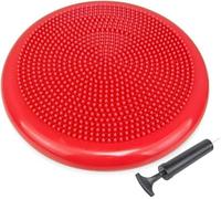 Wobble Cushion Non-Slip Balance Board Inflatable With Air Pump For Core Training Fitness Exercise Sliding Plate For Yoga Stability Disc Balance Pad Ankle Knee Board (SILVER)