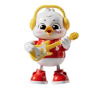 Wobble Duck Toy, Musical Motion Figure, Interactive Walking Bird Game, Sensory Rhythm Plaything Device, for Travel Home Daycare Preschool Playground Party Birthday Kids Children 5.91x4.25x8.15 inches