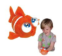 Wobble Eyes - Clown Fish from Deluxebase. Large Animal Squishy Toy with Giant Wobbly Eyes. Clown fish anti stress fidget toy for kids and adults