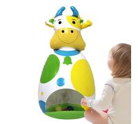 Wobble Toy - Cow Doll Children's Interactive Game | 3d Baby Wobble Toy | Cows | Interactive Play, Lightweight | Cute Animal Doll For Kids Fun Game For Desk Travel Holiday Birthday Backyard