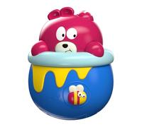 Wobble Toys for | Wobbling Bear Wobble Toy with Light - Enlightenment Learning Soothing Doll Roll-Up Educational Games for Bedroom &