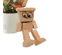 Wobbling Wooden Figure Male 8 x 4 cm Wobbling Wooden Figure Car Wobbling Wooden Figures Wobble Legs Wooden Doll Cars Dashboard Decoration, Vehicle Figure for SUV Truck Saloon