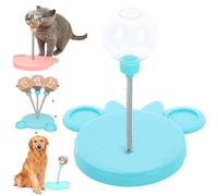 Wobbly Dog Treat Toy, Leaking Treats Ball Pet Feeder Toy, Cat Treat Dispenser Ball, Interactive Pet Toy, Feeder for Cats And Small Dogs for Hunting Chasing and Exercise (blue)
