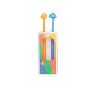 Wobbly Pens 2pk - Add A Pop Of Fun And Colour To Your Stationery With These Wobbly Pens - Complete With Fun Toppers That Wobble Back And Forth As You Write! (Dinosaurs)