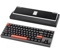 WOBKEY Crush 80 Beta CNC Aluminum Quick-Disassembly Ball-Catch Mount Triple-Mode Connectivity Gaming Mechanical Keyboard with HMX Frost Jade Switch and BSUN Arctic Switch (Lite Black)