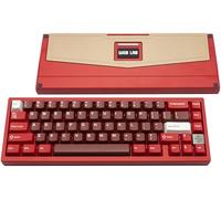 WOBKEY Zen 65 65% Quick Release Wireless Mechanical Keyboard with RGB, CNC Aluminum Case, Hot-Swappable, VIA Support, BT/2.4G/USB-C Gaming Keyboard for Mac/Windows (Ultra Red)