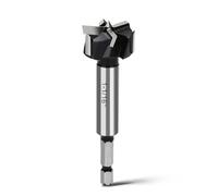 WOBLLMX 1-1/16" Forstner Drill Bit with 1/4" Quick Change Hex Shank,Triple Flute Tungsten Carbide Tipped - for Hard Wood,Soft Wood Woodworking Hinge Cutter Tool Kits for Veneered Plywood Plastic