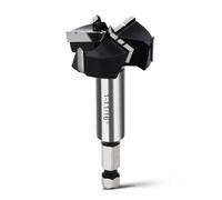 WOBLLMX 1-11/16" Forstner Drill Bit with 3/8" Quick Change Hex Shank,Triple Flute Tungsten Carbide Tipped - for Hard Wood,Soft Wood Woodworking Hinge Cutter Tool Kits for Veneered Plywood Plastic