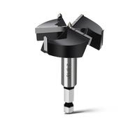 WOBLLMX 2-9/16" Forstner Drill Bit with 3/8" Quick Change Hex Shank,Triple Flute Tungsten Carbide Tipped - for Hard Wood,Soft Wood Woodworking Hinge Cutter Tool Kits for Veneered Plywood Plastic
