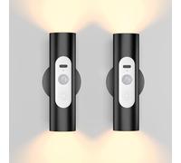 WOBSION Motion Sensor Wall Lights Indoor with Remote Control