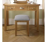 Woburn Dressing Stool - Padded - Rustic Oak