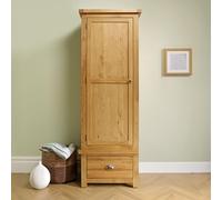 Woburn Wardrobe - 1 Door 1 Drawer - Rustic Oak