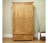 Woburn Wardrobe - 2 Door 2 Drawer - Rustic Oak
