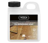 WOCA Oil Refreshing Soap White, Wood Floor Cleaner for White-Oiled and Hardwax Oiled Floors, Cleans and Nourishes in One Step, Parquet, Engineered Oak and Hardwood, 1 L