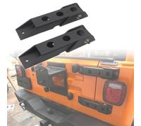 Wocch Steel Heavy Duty Tailgate Hinges, 2Pcs Reinforced Bracket for Jeep Wrangler TJ 1996-2007, Black Powder Coated Finish
