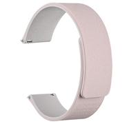 WOCCI 22mm Magnetic Watch Strap, Wood Grain Silicone, Quick Release (Pink+Starlight)