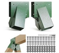 WOCEPU 201 Stainless Steel Swing Set Bracket 2pcs A-Frame Brackets with All Mounting Hardware（Green）