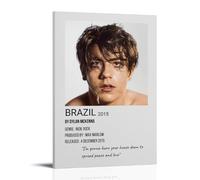 WOCGHWPOT Declan McKenna Brazil Waterproof Poster Wall Decoration Living Room Bathroom Kitchen Multifunctional Modern Printing Easy to Clean Decorative Gifts 08x12inch(20x30cm) Frame-style