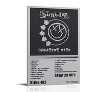 WOCGHWPOT Greatest Hits-Blink-182 Waterproof Poster Wall Decoration Living Room Bathroom Kitchen Multifunctional Modern Printing Easy to Clean Decorative Gifts 08x12inch(20x30cm) Frame-style