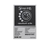 WOCGHWPOT Greatest Hits-Blink-182 Waterproof Poster Wall Decoration Living Room Bathroom Kitchen Multifunctional Modern Printing Easy to Clean Decorative Gifts 12x18inch(30x45cm) Unframe-style