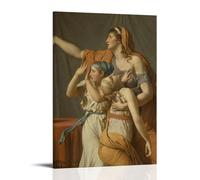 WOCGHWPOT Jacques Louis David Waterproof Poster Wall Decoration Living Room Bathroom Kitchen Multifunctional Modern Printing Easy to Clean Decorative Gifts 24x36inch(60x90cm) Frame-style