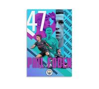 WOCGHWPOT Phil Foden Waterproof Poster Wall Decoration Living Room Bathroom Kitchen Multifunctional Modern Printing Easy to Clean Decorative Gifts 12x18inch(30x45cm) Unframe-style