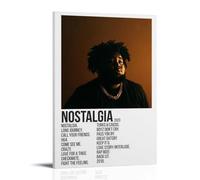 WOCGHWPOT Rod Wave Nostalgia Waterproof Poster Wall Decoration Living Room Bathroom Kitchen Multifunctional Modern Printing Easy to Clean Decorative Gifts 12x18inch(30x45cm) Frame-style