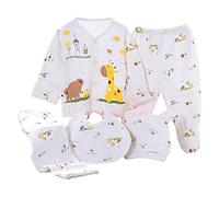 wocharm Newborn Baby Girls Boy Grow Clothes Unisex Infant Playsuits 5PCS(Yellow)