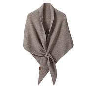 wocharm Women's Pashmina Shawl Wraps, Soft Open Front Poncho Sweater, Knitted Shawls Wool Cashmere Shoulder Top Sweater Shawls Triangle Scarf (Camel)