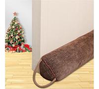 WochiTV Heavy Duty 40 Inch Brown Draught Excluder, Triangle Under Door Noise Blocker & Air Seal Insulation