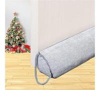 WochiTV Heavy Duty 40 Inch Triangle Under Door Draught Excluder Noise Blocker, Silver Grey