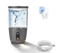 WochiTV Portable Ozone Generator Cup - 3/5/10Min Adjustable O3 Water, Rechargeable Ozone Mouthwash Cup for Bathroom & Travel, Ozone Water Device for Oral, Fruit & Baby Bottle Cleaning Dark Gray