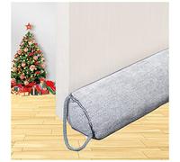 WochiTV Triangle Under Door Draught Excluder Noise Blocker 81 cm for Bottom Door Air Seal Insulation and Sound Insulation Heavy Duty Weather Protection Snake Scraper, Grey