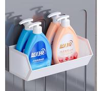 WOCHUANGSI Magnetic Basket for The Side of Washing Machine Magnetic Lint Bin for Laundry Room Magnetic Spice Rack for Refrigerator Laundry Room Organization and Storage, Metal (White, Large)