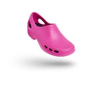 WOCK EVERLITE Open, Men and Women Work Clogs, The Best Work Shoes for Standing All Day: Lightweight, Breathable and Antistatic Fuchsia