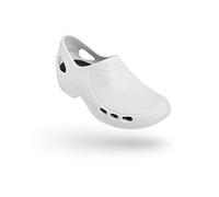 WOCK EVERLITE Open, Men and Women Work Clogs, The Best Work Shoes for Standing All Day: Lightweight, Breathable and Antistatic White