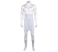 Wocloey Invincible Cosplay Costume Jumpsuit Mark Grayson Bodysuit White One-piece Mens Invincible Halloween Outfits (White, XXL)