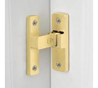 Wocoe Gold 90 Degree Barn Door Latches ，Premium Zinc Alloy Latch - Flip Gate Latches ，for Cabinet,Barn,Sliding,Bathroom,Garden Doors Applications