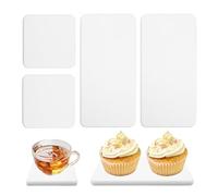 wocpvm 4 water absorbent diatomite coasters set water absorbing stone tray diatomaceous earth coasters, kitchen soap tray, water absorbing stone for Hand Soaps, Cups, Plants and Cosmetic Bottles