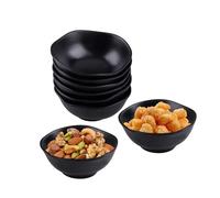 wocpvm Unbreakable Plastic Kids Bowls Set of 8 Reusable Small Snack Bowls for Cereal, Soup, Sauce & Dipping Dishwasher Safe Children's Dinnerware BPA Free