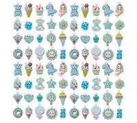WOCRAFT Resin Charms for Jewelry Making, Multicolor Assorted Cute Kawaii Miniature Food and Animal DesignsDIY Craft Set