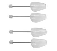 WOCTDTHW Shoe Trees for Sneakers Shaper Plastic Men Shoe Stretcher Shape Boot Holder Prevent Creasing, White 2 Pairs, Spring Men