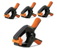 WOCTEC 4 Pack Spring Clamps Heavy Duty, 6 Inch Wodworking Plastic Clamps for Crafts and Pool Cover Clips with 3 Inch Jaw Opening for Cover Holding and Wood Gluing