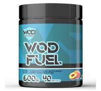 WOD Fuel Intra Workout Supplement for Functional Fitness - Cluster Dextrin, Citrulline, Taurine, BCAA's, Glutamine, Electrolytes - Workout Fuel by WOD Powders - 600g (Peach)