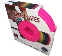 WOD Toys Colored Bumper Plates Mini - Add On Bumper Plates for The Barbell Mini - Safe, Durable Fitness Toys for Kids (Pink)